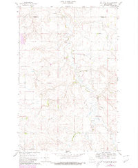 Red Butte NW North Dakota Historical topographic map, 1:24000 scale, 7.5 X 7.5 Minute, Year 1968
