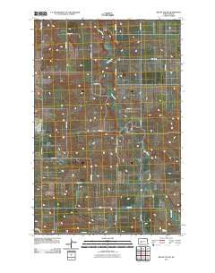 Red Butte NW North Dakota Historical topographic map, 1:24000 scale, 7.5 X 7.5 Minute, Year 2011