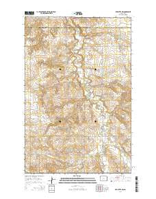 Red Butte NW North Dakota Current topographic map, 1:24000 scale, 7.5 X 7.5 Minute, Year 2014