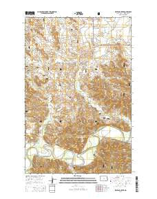 Red Wing Creek North Dakota Current topographic map, 1:24000 scale, 7.5 X 7.5 Minute, Year 2014