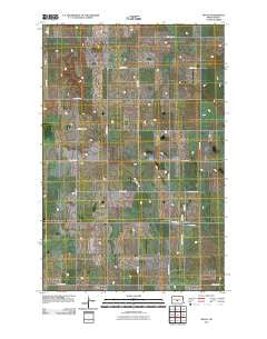 Regan North Dakota Historical topographic map, 1:24000 scale, 7.5 X 7.5 Minute, Year 2011