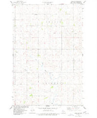 Regan SE North Dakota Historical topographic map, 1:24000 scale, 7.5 X 7.5 Minute, Year 1975