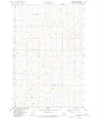 Regan SE North Dakota Historical topographic map, 1:24000 scale, 7.5 X 7.5 Minute, Year 1975