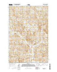 Regan SE North Dakota Current topographic map, 1:24000 scale, 7.5 X 7.5 Minute, Year 2014
