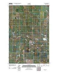 Regent North Dakota Historical topographic map, 1:24000 scale, 7.5 X 7.5 Minute, Year 2011