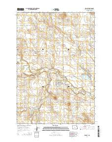 Regent North Dakota Current topographic map, 1:24000 scale, 7.5 X 7.5 Minute, Year 2014