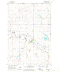 Regent North Dakota Historical topographic map, 1:24000 scale, 7.5 X 7.5 Minute, Year 1966