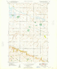 Rennie Lake North Dakota Historical topographic map, 1:24000 scale, 7.5 X 7.5 Minute, Year 1949
