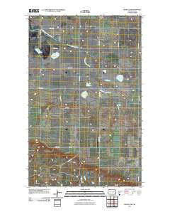 Rennie Lake North Dakota Historical topographic map, 1:24000 scale, 7.5 X 7.5 Minute, Year 2011
