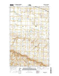Rennie Lake North Dakota Current topographic map, 1:24000 scale, 7.5 X 7.5 Minute, Year 2014