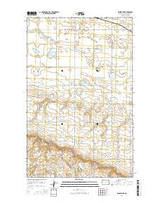 Rennie Lake North Dakota Current topographic map, 1:24000 scale, 7.5 X 7.5 Minute, Year 2014