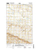 Rennie Lake North Dakota Current topographic map, 1:24000 scale, 7.5 X 7.5 Minute, Year 2014
