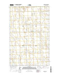 Renville North Dakota Current topographic map, 1:24000 scale, 7.5 X 7.5 Minute, Year 2014