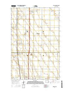 Reynolds North Dakota Current topographic map, 1:24000 scale, 7.5 X 7.5 Minute, Year 2014