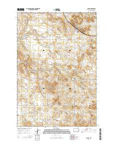 Rhame North Dakota Current topographic map, 1:24000 scale, 7.5 X 7.5 Minute, Year 2014