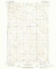 Rhame SE North Dakota Historical topographic map, 1:24000 scale, 7.5 X 7.5 Minute, Year 1973