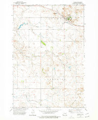 Rhame North Dakota Historical topographic map, 1:24000 scale, 7.5 X 7.5 Minute, Year 1973