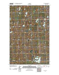 Rice Lake North Dakota Historical topographic map, 1:24000 scale, 7.5 X 7.5 Minute, Year 2011