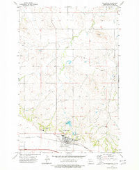 Richardton North Dakota Historical topographic map, 1:24000 scale, 7.5 X 7.5 Minute, Year 1973