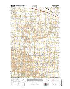 Richardton SE North Dakota Current topographic map, 1:24000 scale, 7.5 X 7.5 Minute, Year 2014