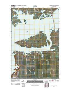 Riverdale North North Dakota Historical topographic map, 1:24000 scale, 7.5 X 7.5 Minute, Year 2011