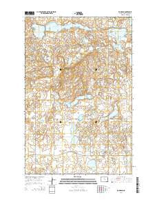 Robinson North Dakota Current topographic map, 1:24000 scale, 7.5 X 7.5 Minute, Year 2014