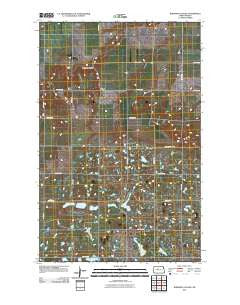 Robinson Coulee North Dakota Historical topographic map, 1:24000 scale, 7.5 X 7.5 Minute, Year 2011