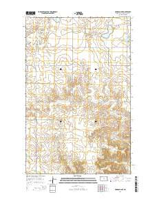 Robinson Lake North Dakota Current topographic map, 1:24000 scale, 7.5 X 7.5 Minute, Year 2014