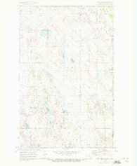 Rock Lake NE North Dakota Historical topographic map, 1:24000 scale, 7.5 X 7.5 Minute, Year 1969