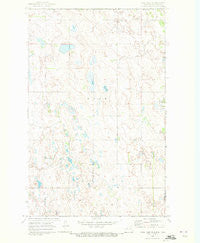Rock Lake NE North Dakota Historical topographic map, 1:24000 scale, 7.5 X 7.5 Minute, Year 1969