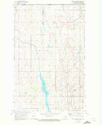 Rock Lake NW North Dakota Historical topographic map, 1:24000 scale, 7.5 X 7.5 Minute, Year 1969