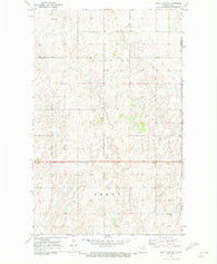 Rock Lake SE North Dakota Historical topographic map, 1:24000 scale, 7.5 X 7.5 Minute, Year 1970