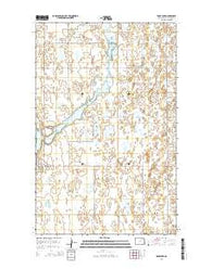 Rock Lake North Dakota Current topographic map, 1:24000 scale, 7.5 X 7.5 Minute, Year 2014