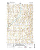 Rock Lake North Dakota Current topographic map, 1:24000 scale, 7.5 X 7.5 Minute, Year 2014