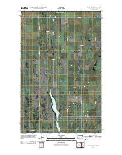Rock Lake NW North Dakota Historical topographic map, 1:24000 scale, 7.5 X 7.5 Minute, Year 2011