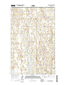Rock Lake NW North Dakota Current topographic map, 1:24000 scale, 7.5 X 7.5 Minute, Year 2014