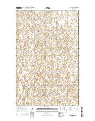 Rock Lake SE North Dakota Current topographic map, 1:24000 scale, 7.5 X 7.5 Minute, Year 2014