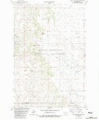 Rocky Ridge North North Dakota Historical topographic map, 1:24000 scale, 7.5 X 7.5 Minute, Year 1982