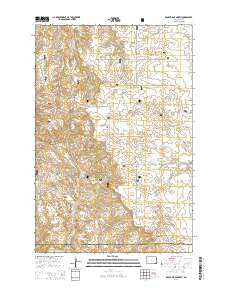 Rocky Ridge North North Dakota Current topographic map, 1:24000 scale, 7.5 X 7.5 Minute, Year 2014