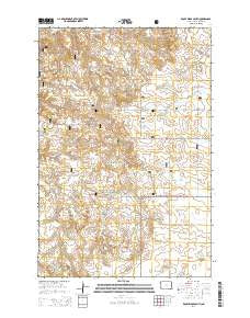 Rocky Ridge South North Dakota Current topographic map, 1:24000 scale, 7.5 X 7.5 Minute, Year 2014