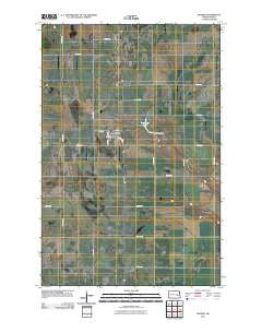 Rogers North Dakota Historical topographic map, 1:24000 scale, 7.5 X 7.5 Minute, Year 2011