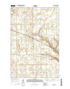 Rogers North Dakota Current topographic map, 1:24000 scale, 7.5 X 7.5 Minute, Year 2014