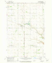Rogers North Dakota Historical topographic map, 1:24000 scale, 7.5 X 7.5 Minute, Year 1961