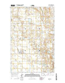 Rolette North Dakota Current topographic map, 1:24000 scale, 7.5 X 7.5 Minute, Year 2014
