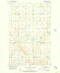 Rolette SW North Dakota Historical topographic map, 1:24000 scale, 7.5 X 7.5 Minute, Year 1955