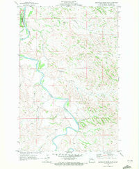 Roosevelt Creek East North Dakota Historical topographic map, 1:24000 scale, 7.5 X 7.5 Minute, Year 1970
