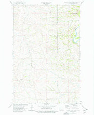 Roosevelt Creek West North Dakota Historical topographic map, 1:24000 scale, 7.5 X 7.5 Minute, Year 1974