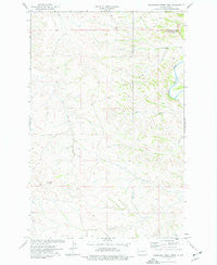 Roosevelt Creek West North Dakota Historical topographic map, 1:24000 scale, 7.5 X 7.5 Minute, Year 1974