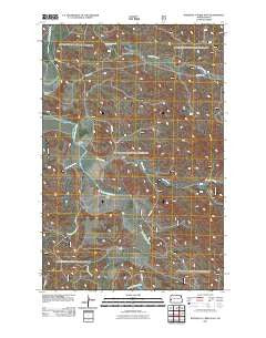 Roosevelt Creek East North Dakota Historical topographic map, 1:24000 scale, 7.5 X 7.5 Minute, Year 2011