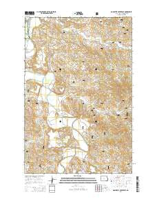 Roosevelt Creek East North Dakota Current topographic map, 1:24000 scale, 7.5 X 7.5 Minute, Year 2014